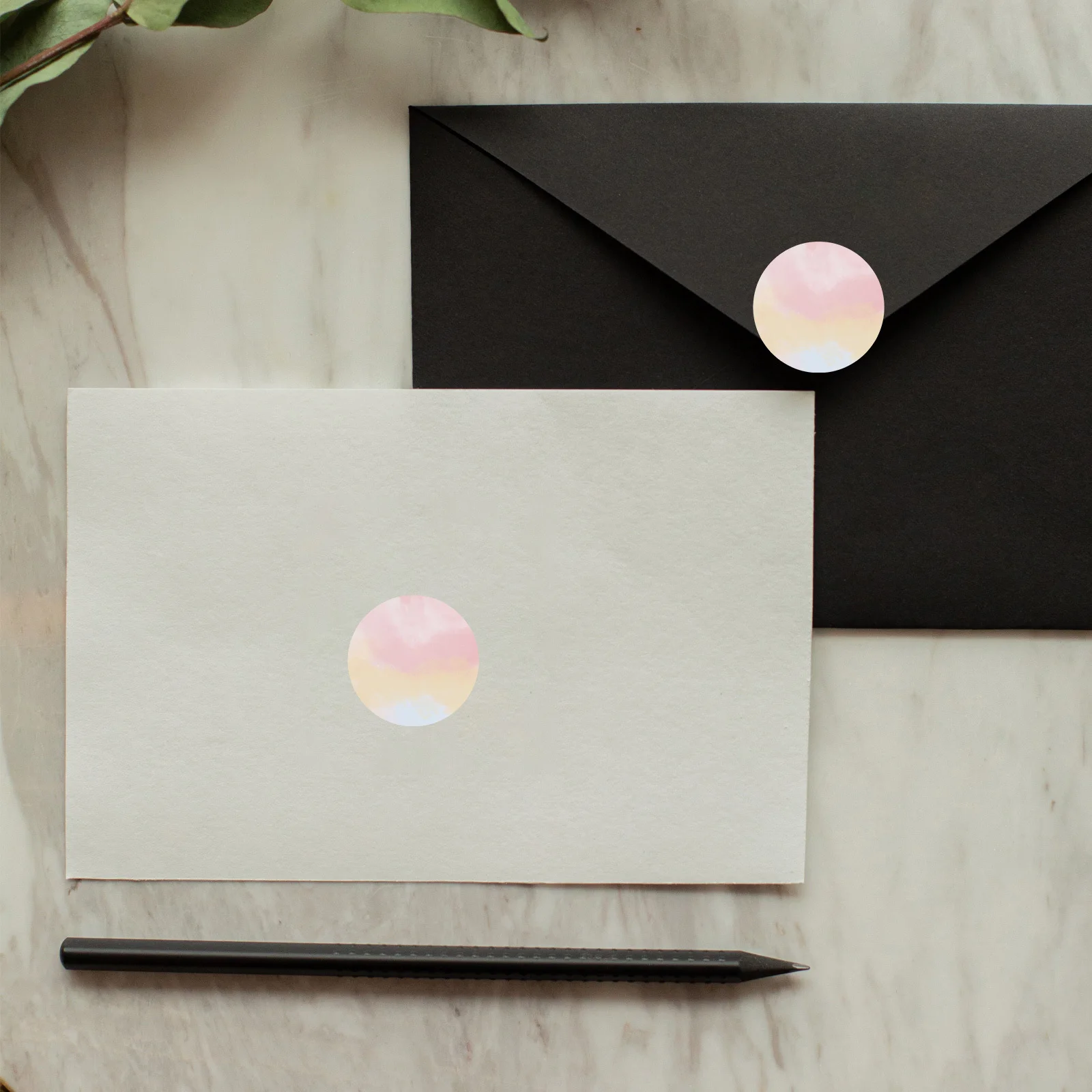 1 Roll Gradient Color Thermal Labels Self Adhesive Sticky Label For Shipping Packaging Address Pricing Organizer Document Filing