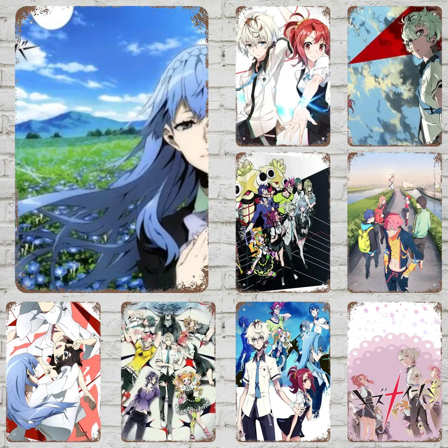 K kiznaiver мультфильм классический постер ржавая металлическая табличка ретро декоративная тарелка бар человек пещера гаражный клуб металлическая вывеска украшение стены