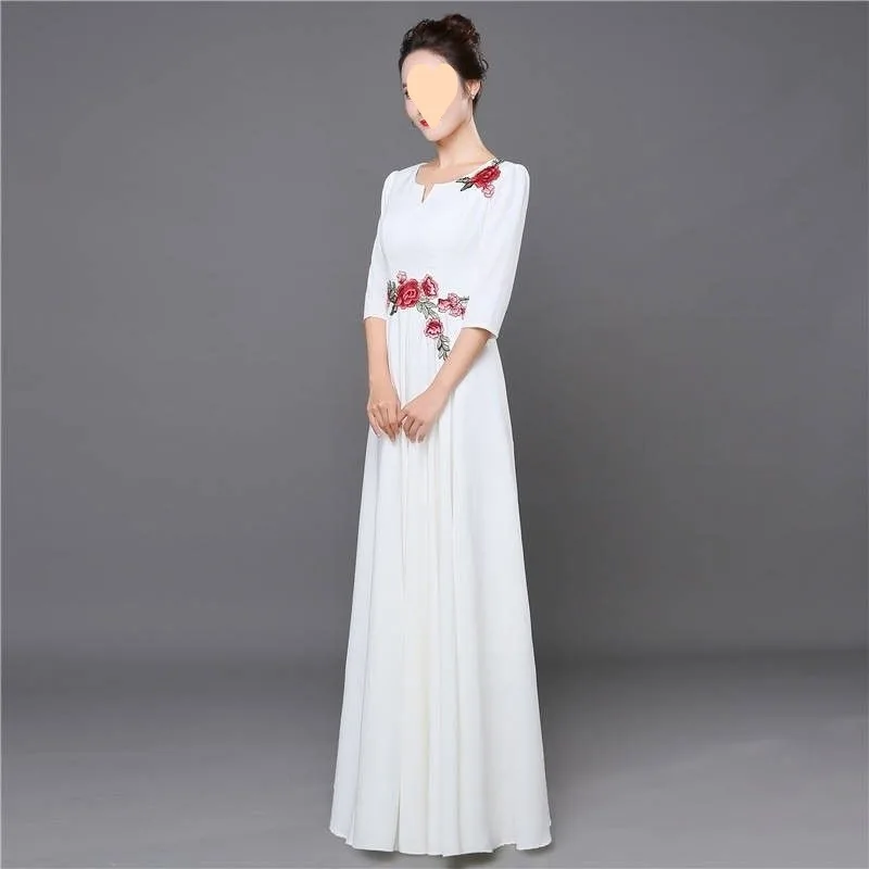 أزياء جوقة نسائية تنانير طويلة أزياء جوقة جديدة أزياء جوقة فساتين سهرة طويلة للبالغين