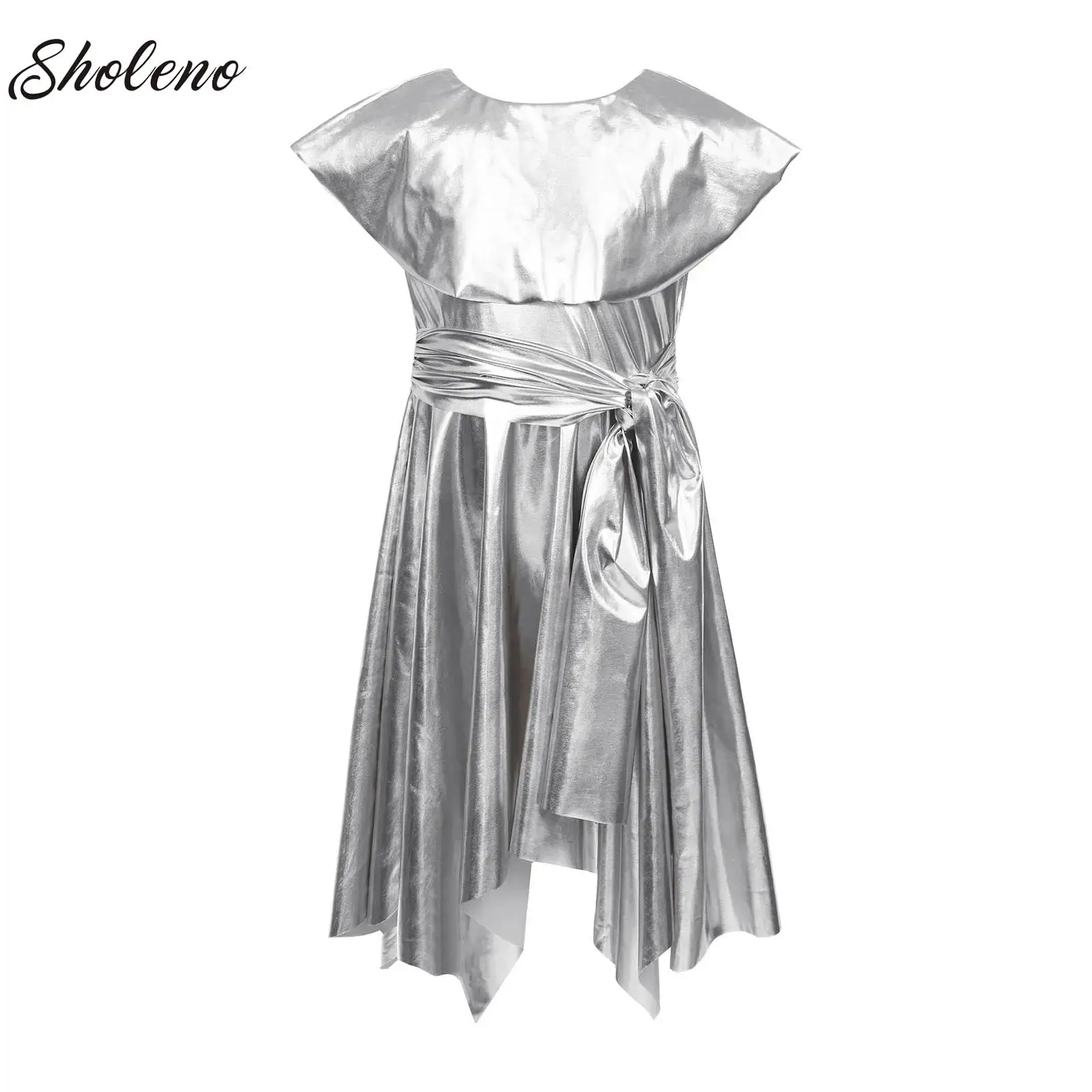 

Girls Choir Robe Church Modern Stage Performance Dancewear Christian Worship Liturgical Praise Dance Robe Tunic Dress Costume