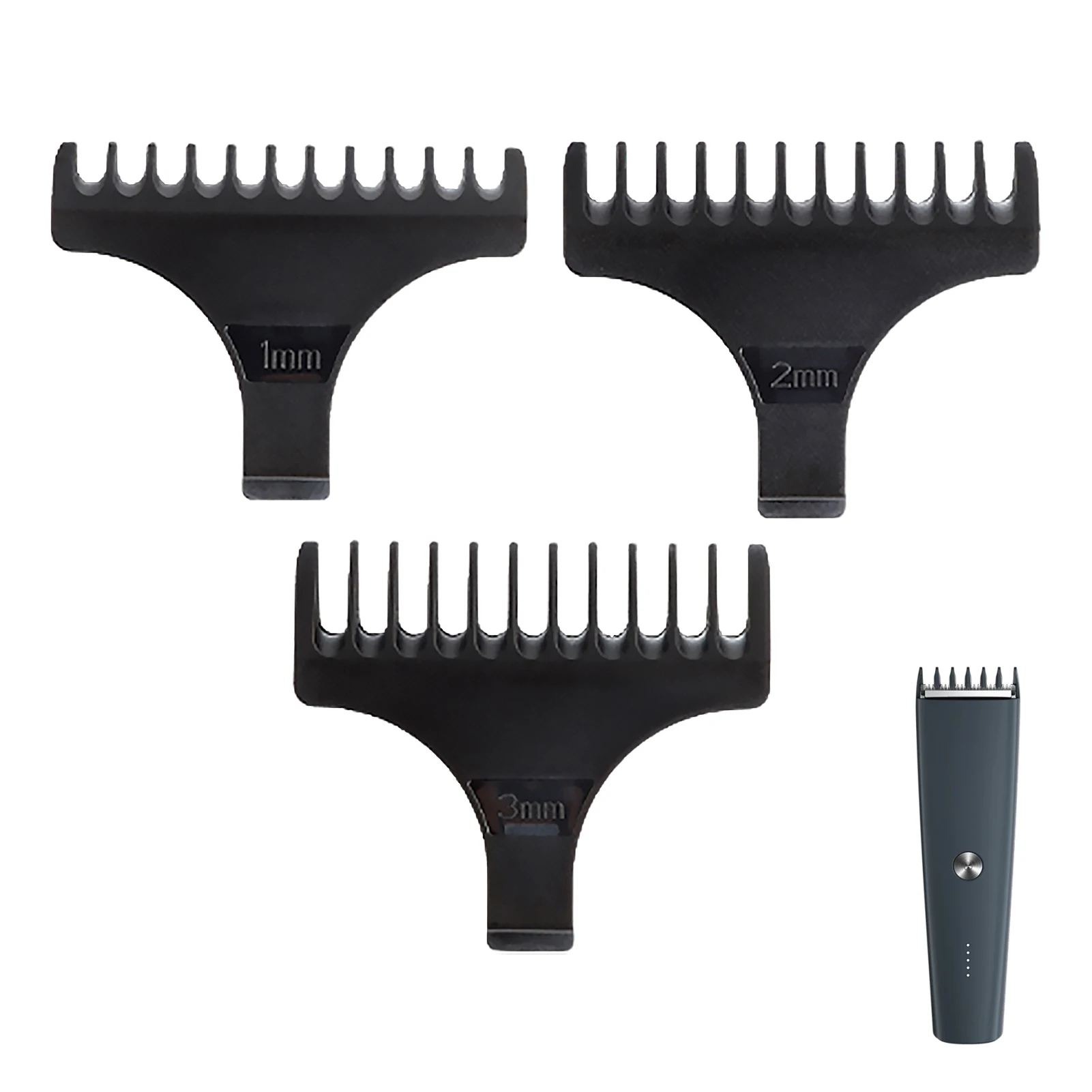 HIENA الحد مجموعة أمشاط 1.5/2/3/4/6/9 مللي متر العالمي مقص الشعر الحد أمشاط متعدد الألوان الشعر المتقلب مجموعة مشط تصفيف الشعر التبعي