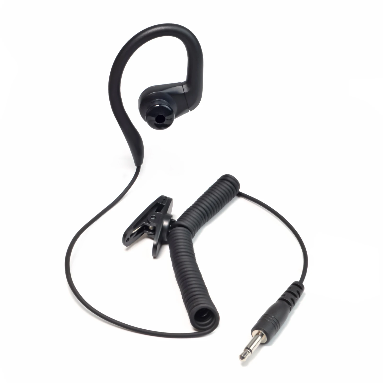 3.5mm G Shape Soft Ear Hook Listen Only Earpiece Walkie Talkie Headset Handheld Two Way Radio Speaker Mic Headset Kit