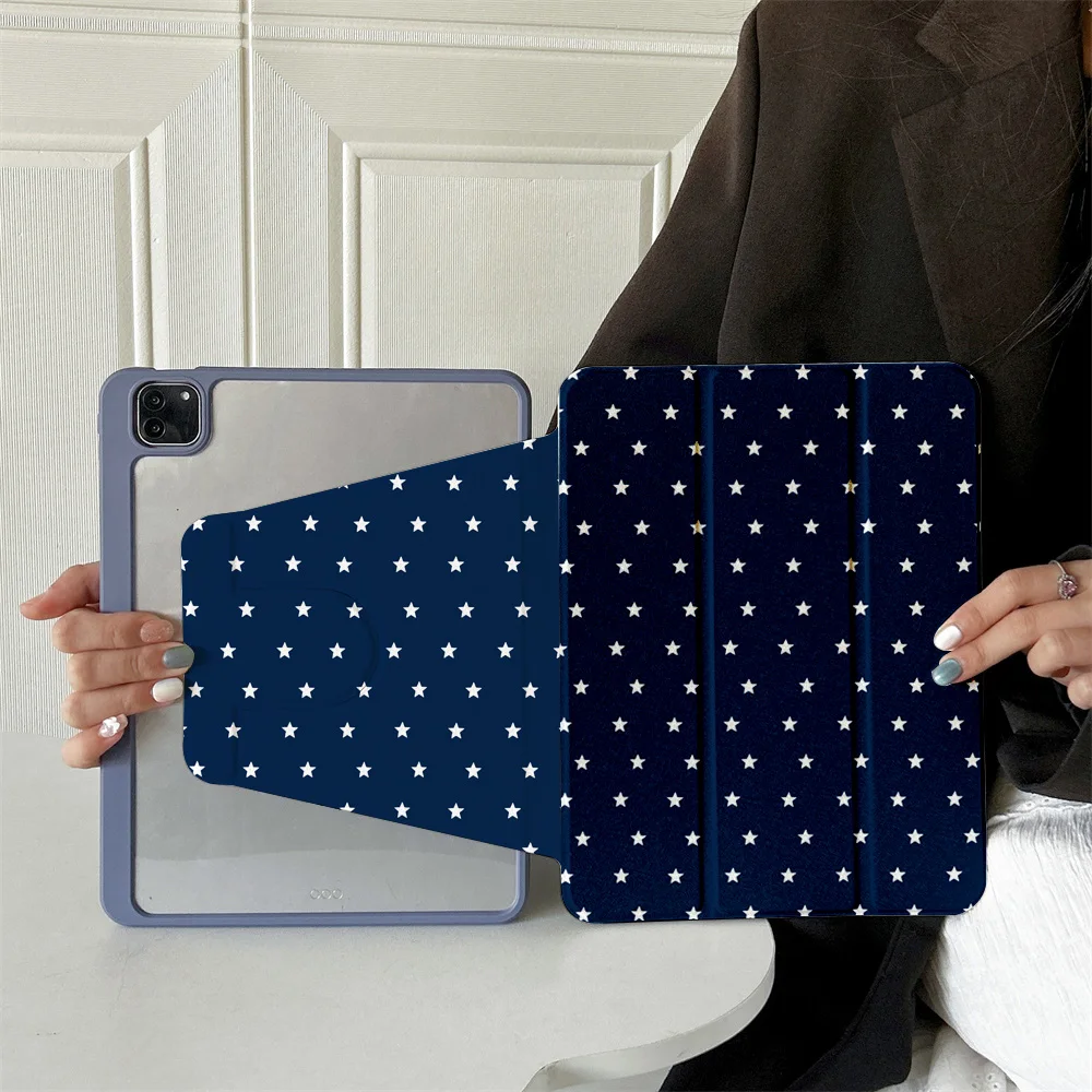 

360 ° Rotating Foldable Case to Easily Protect Your Pad: Compatible with iPad Air 6,Air 5,4,10,2024,air m3/a16 2025