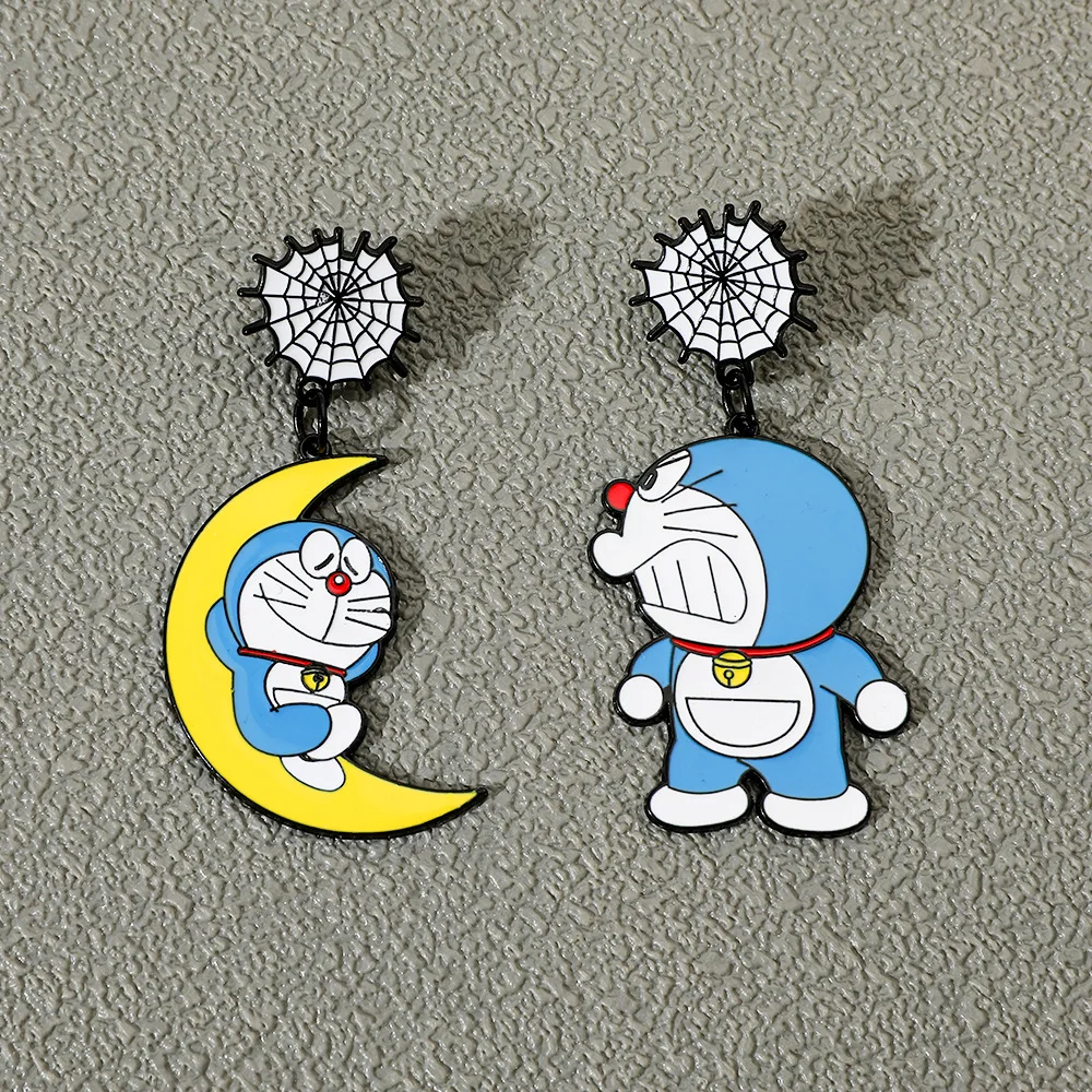 Kawaii Animation Doraemon Pendant Badge Children's Fun Brooch Hat Bag Accessories Suitable as Small Gifts for Children