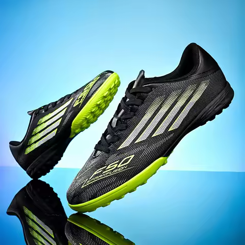 Men's High Top Soccer Shoes FG/TF Long Spikes Adult Football Boots Lightweight Professional Athletic Training