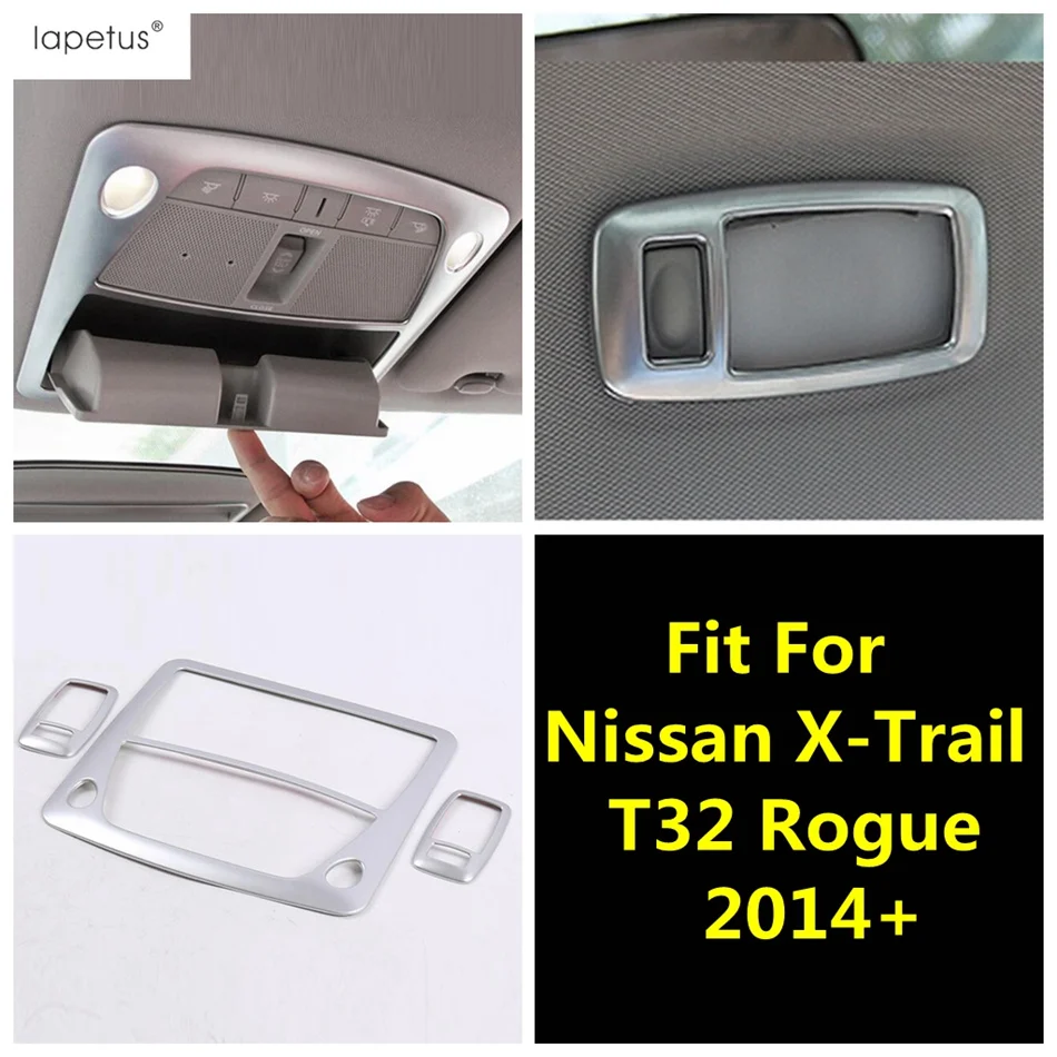 

Front Rear Reading Lights Lamps Decorative Frame Cover Trim For Nissan X-trail T32 Rogue 2014 - 2020 ABS Accessories Interior