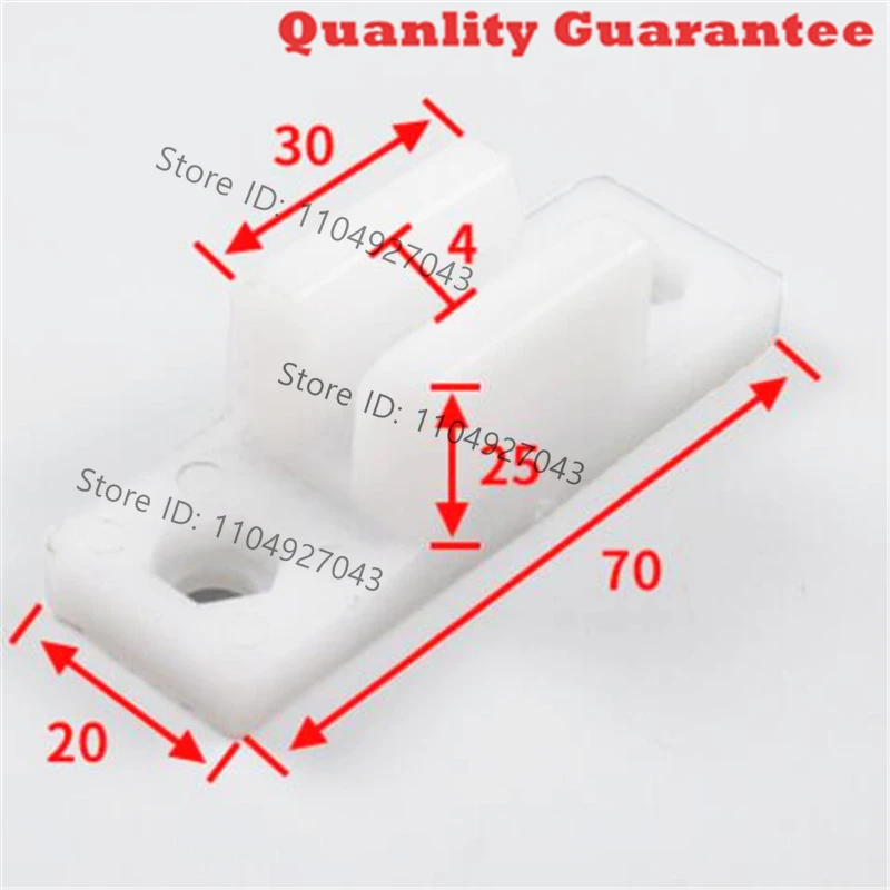 30pcs Table Ladder Slider Debris Ladder Door Slider Small Guide Shoe Nylon Slider Food Delivery Ladder Door Foot Elevator Access