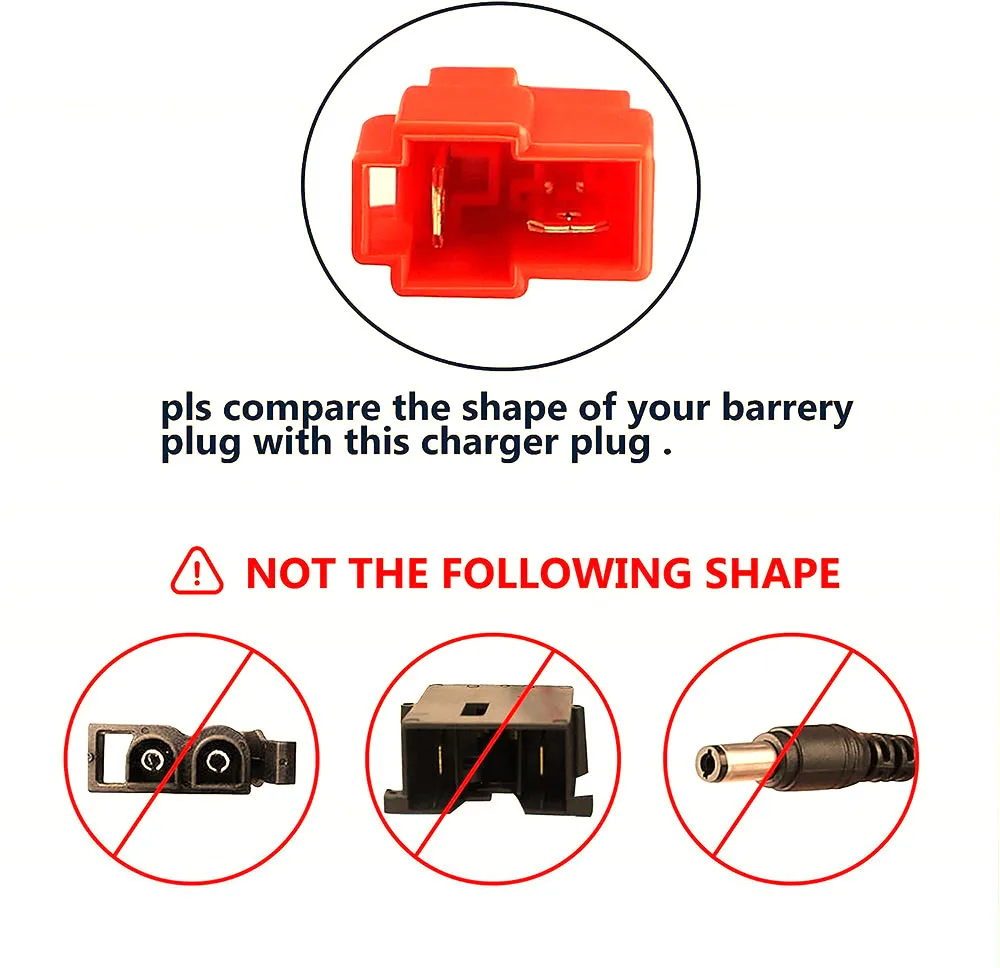 12 Volt Battery Charger for Ride On Toys 12V Kids Ride On Car Charger,12V Electric Car Riding Toy Battery Power Adapter