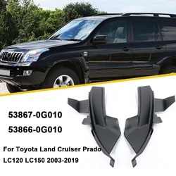 For Toyota Land Cruiser Prado LC120 LC150 2003-2019 Car Front Windshield Wrap Corner Trim Wiper Side Trim Cover Lid Accessories