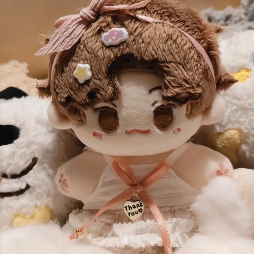 DIY Clothing Strap Dress 10cm Cotton Clothes Suit Lovely Clothes Outfit White Bow Knot Dress Up Set Accessories