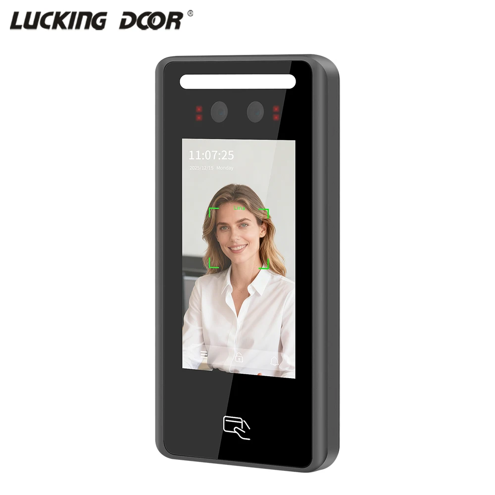 

4.5Inch Dynamic Facial Recognition Time Attendance All-In-One Machine RFID Card Face Access Control USB