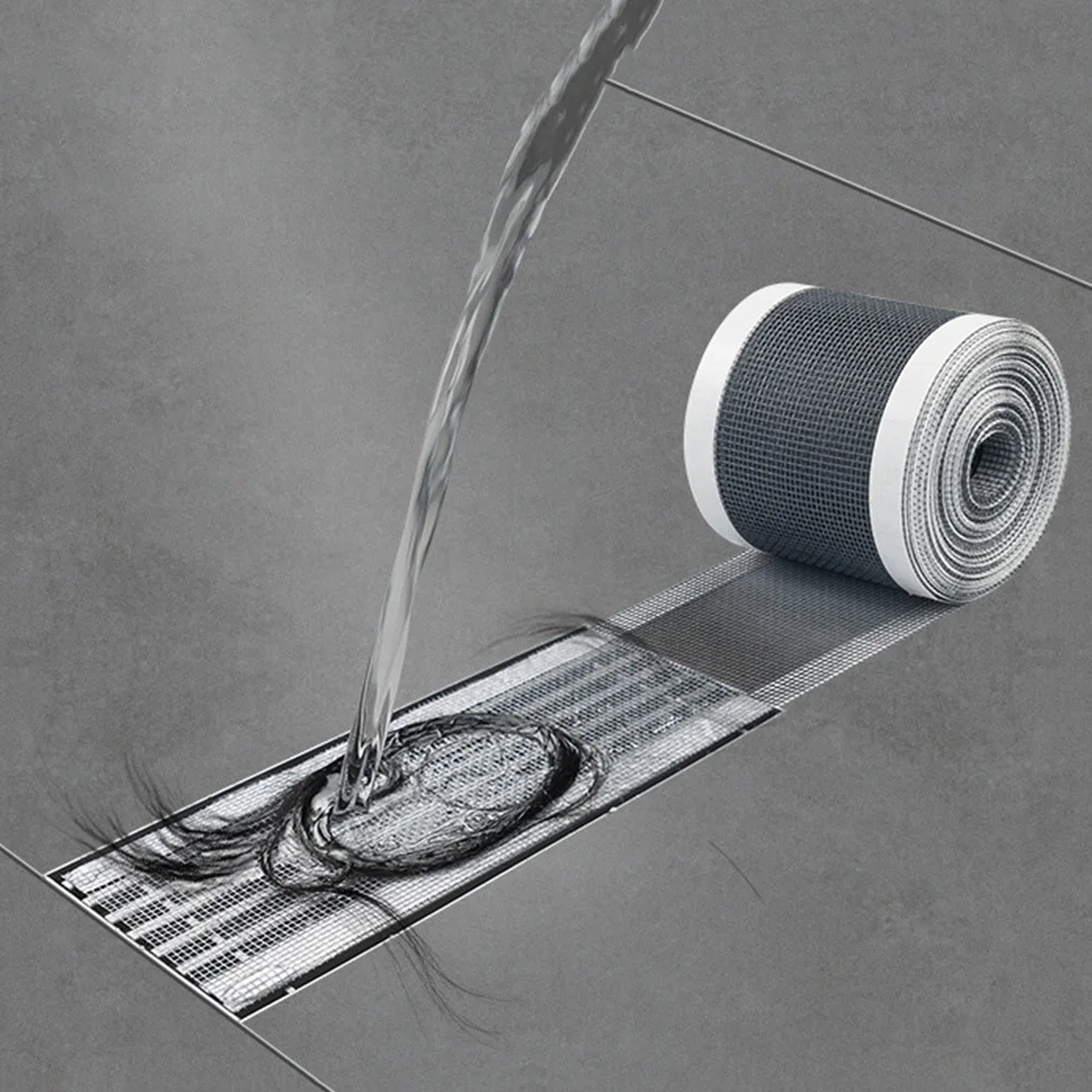 

1 Roll Floor Drain Sticker Disposable Hair Residue Filter Anti-Blocking Shower Drain Strainer for Bathroom Kitchen Sink Use