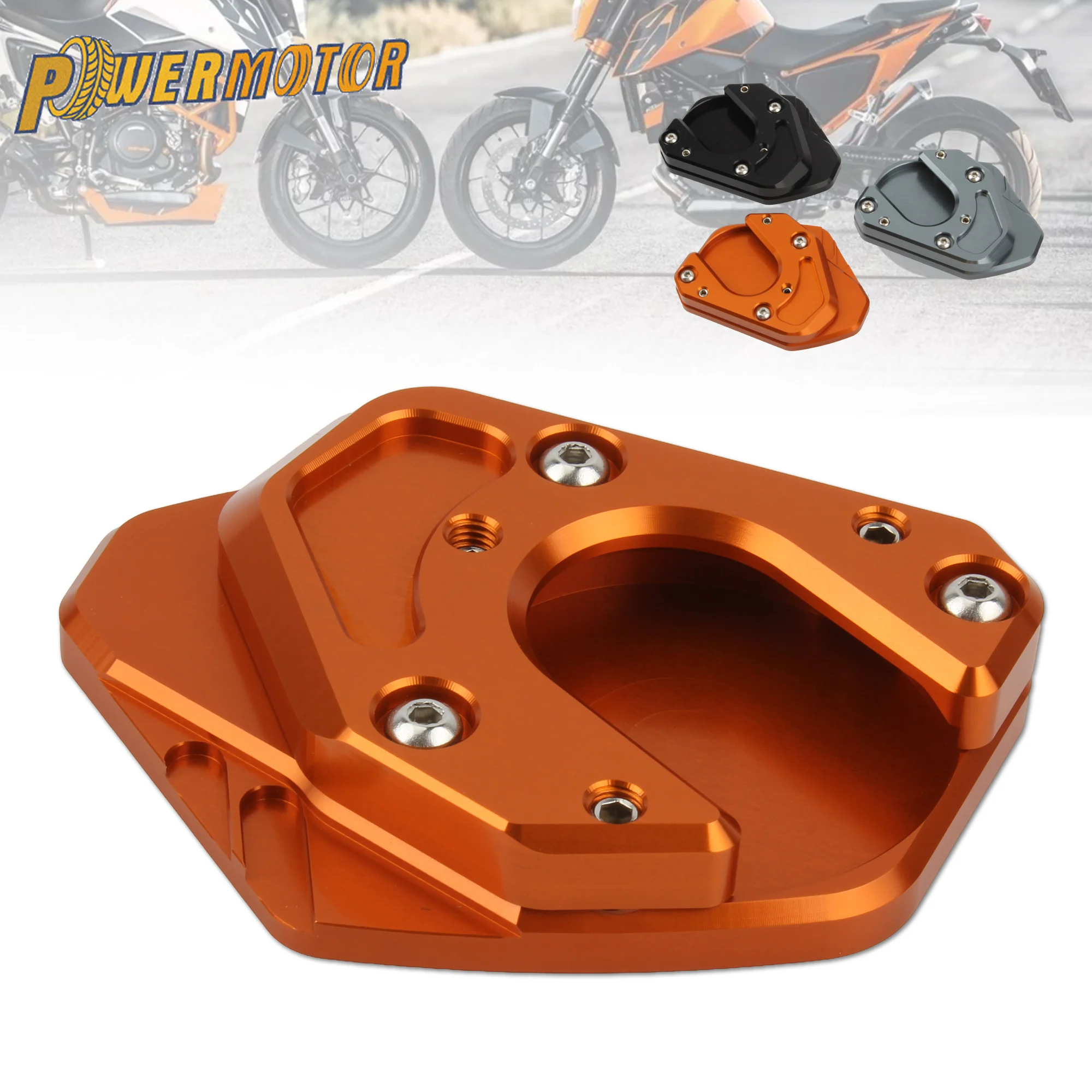 

For Husqvarna701/401 CNC Motorcycle Side Stand Enlarger Kickstand Enlarge Plate Pad For KTM Duke 125 200 390 690 SMC