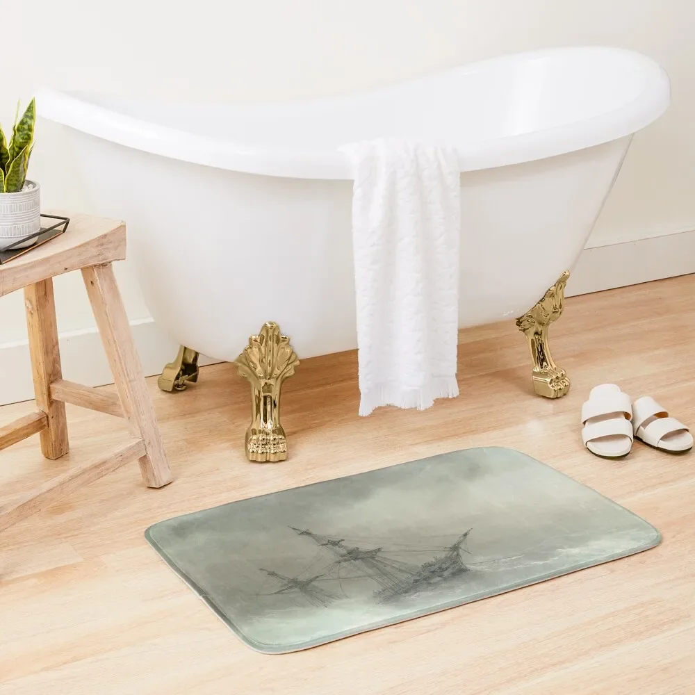 

Ship In A Stormy Sea- Ivan Konstantinovich Aivazovsky Bath Mat Foot Bathroom Bathroom Floors Kitchen Rug Rugs Baths Mat