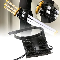 Medieval Katana Belt Holster Demon Slayer Real Japanese Katana Samurai Sword Waist Ninja Knife Sabre Holder Anime Cosplay Prop