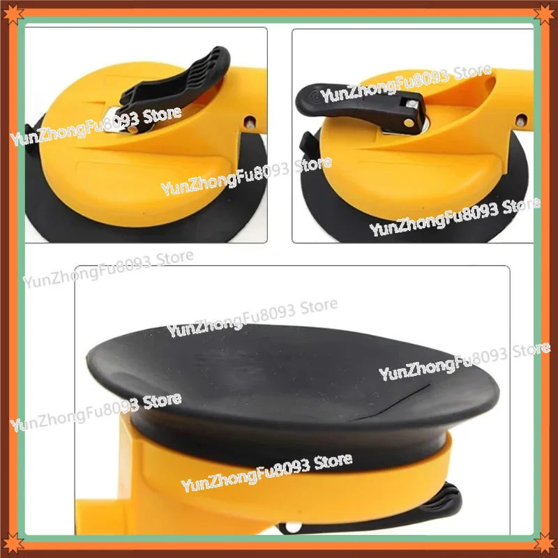 Heavy Duty 45KG 14.5CM Double Claw Tool Rubber Curved Suction Cup for Car Windshield Glass Handling