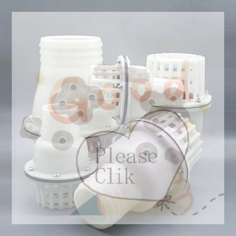 【HG】Foot Valve Or Check Valve 2-Inches 50mm /3-Inches 75mm Arge Bore Foot Valve Plastic Self-Priming Pump Bottom Valve Filter