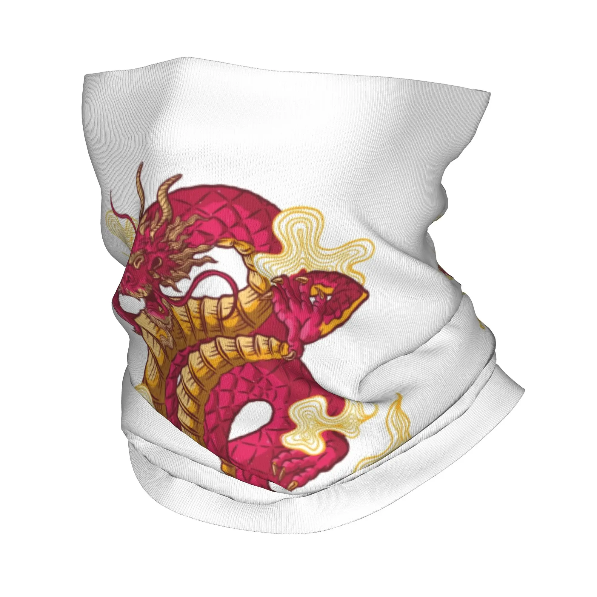 Custom Chinese Dragon Tattoo Bandana Neck Gaiter for Ski Cycling Women Men Wrap Scarf Tradition Asian Style Balaclava Warmer