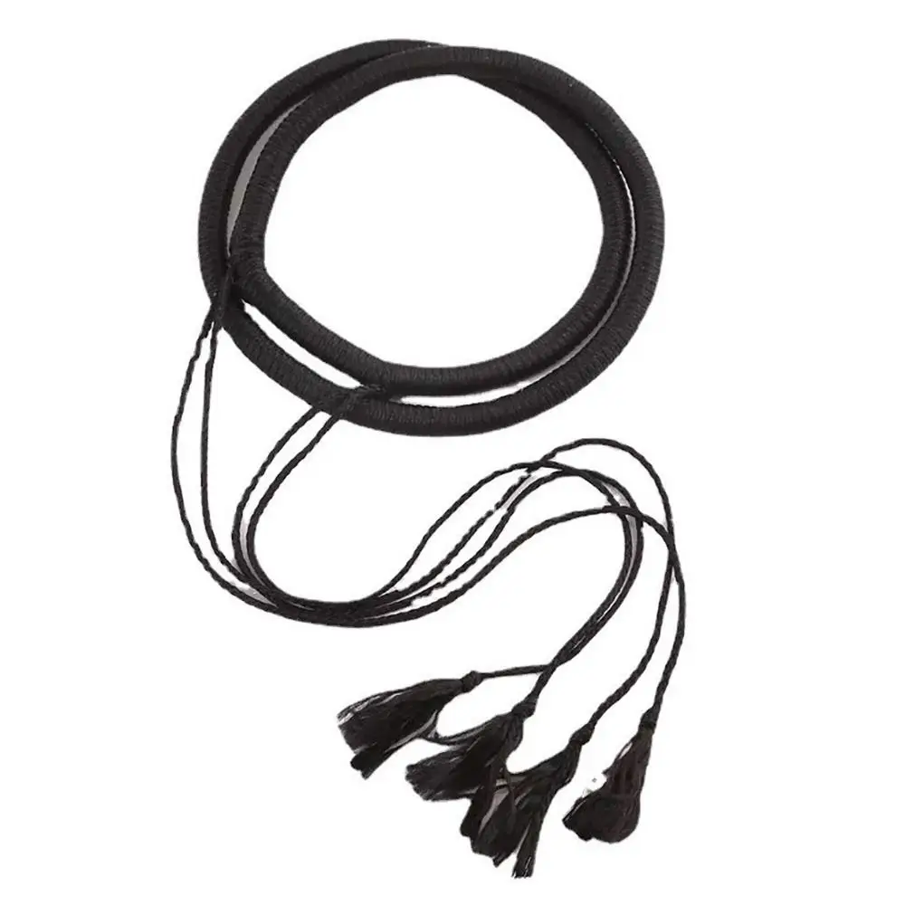 1Pcs Desert Accessories Headwear Rope Muslim Man Saudi Arabic Dubai Egal Shemagh Shawl Islamic Clothing Black Headrope