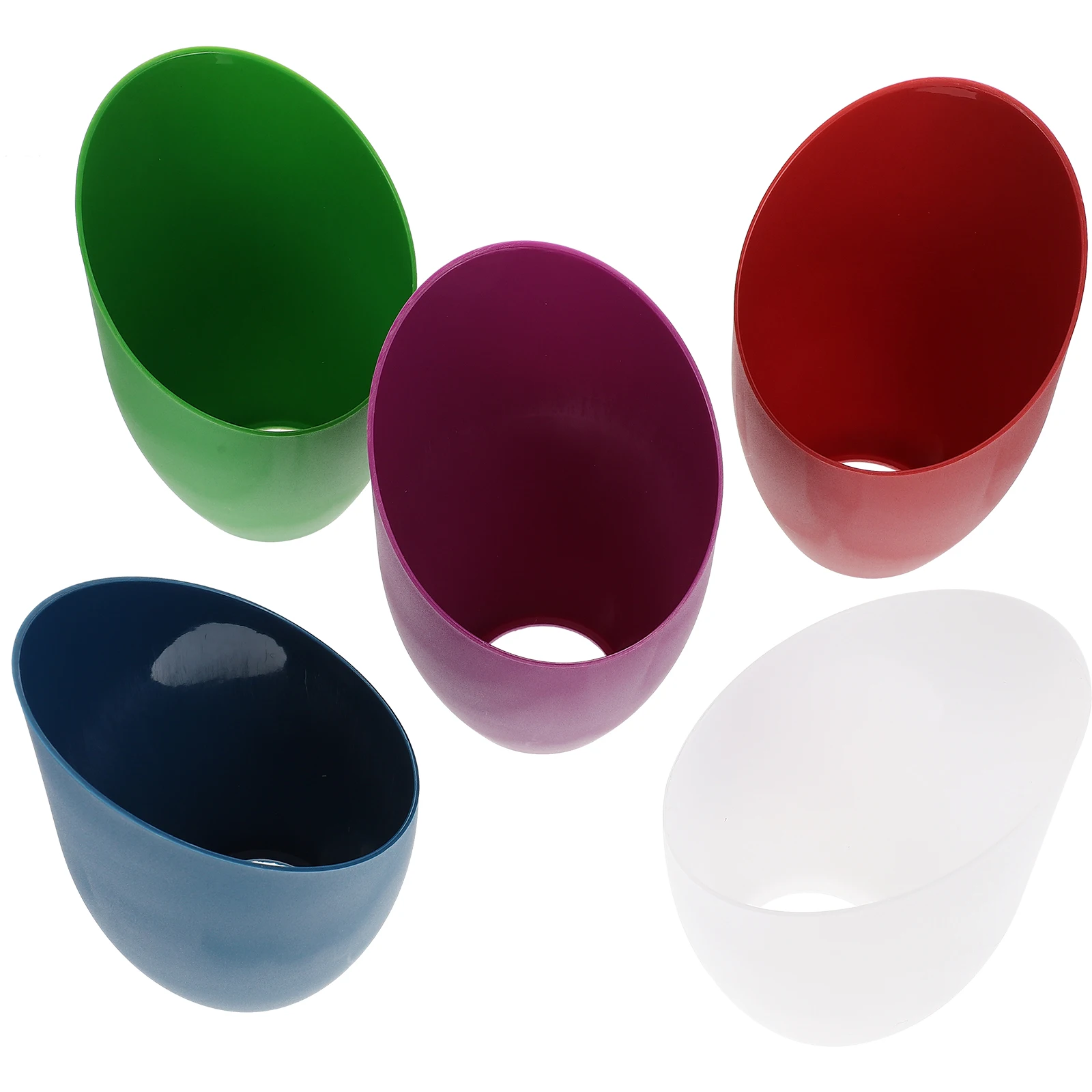 

5pcs Plastic Lamp Shades Inclined Head Replacement For Floor Table Horseshoe Design Light Cover Decorative Bedside