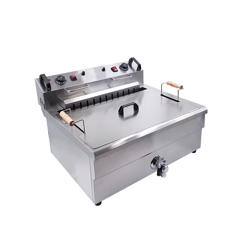 30L deep fryer/ dual temperature control setting for large capacity commercial deep fryer pressure cooker