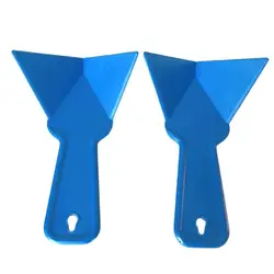 Plastic Drywall Corner Scraper Putty Knife Finisher Cleaning Stucco Removal Builder Tool for Floor Wall Ceramic Tile Grout,Blue