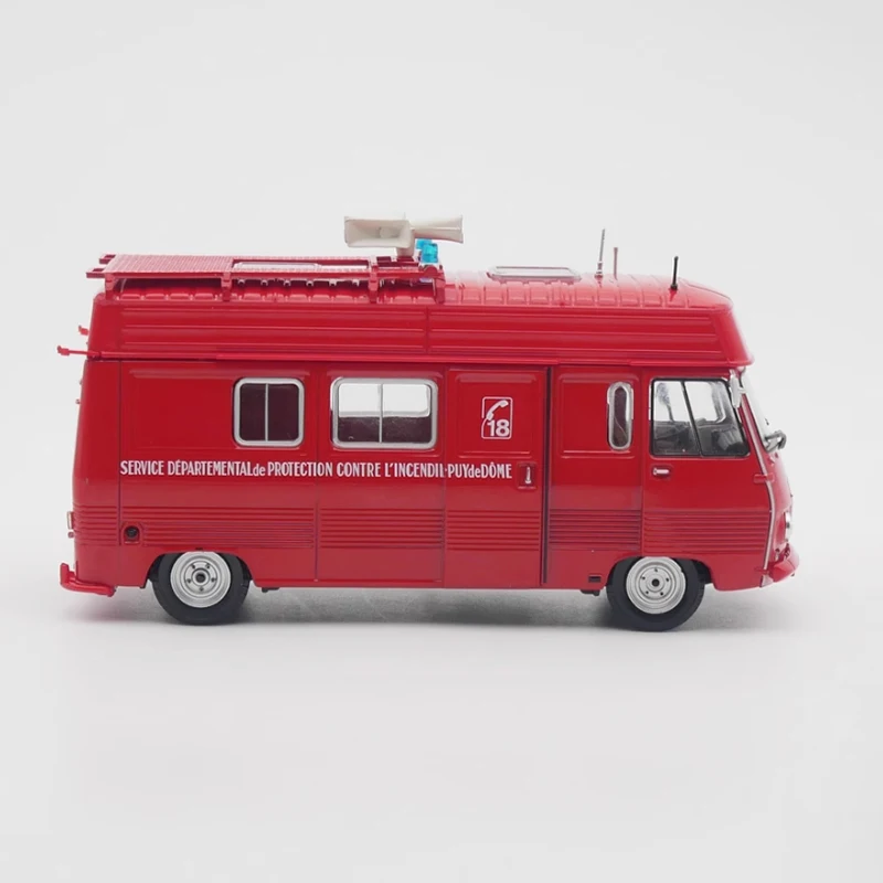 Diecast escala 1:43 IXO J7 motor de bomberos ambulancia coche modelo de aleación acabado vehículo de simulación modelo colección decoración exhibición