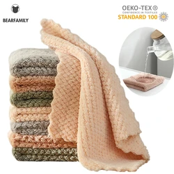 Toalha antiaderente de microfibra, Toalha absorvente de óleo para cozinha, Toalhas multifuncionais de banheiro doméstico, Suprimentos de cozinha, 5pcs