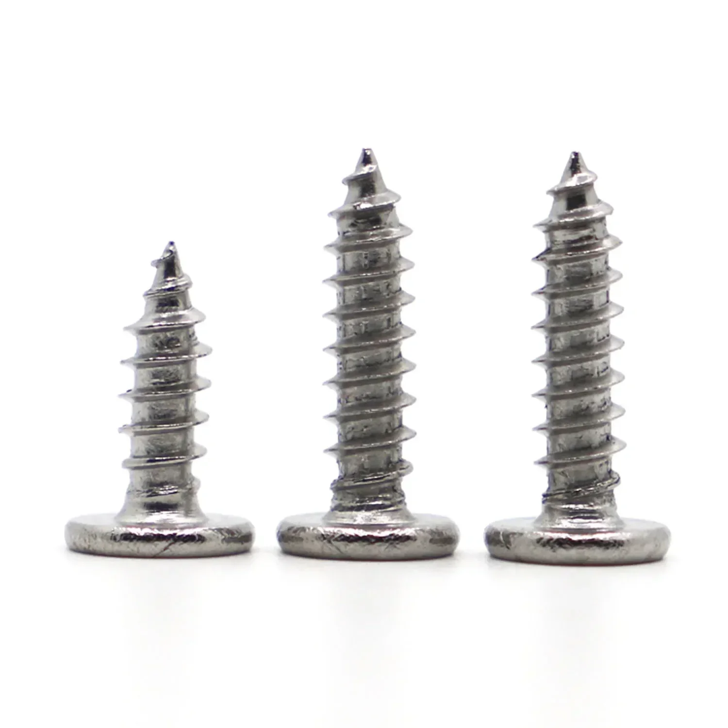 30P M2-2.3 M2.6-3 M3.5-4 M5-6 سم A2 304 الفولاذ المقاوم للصدأ فيليبس الصليب سوبر رقيقة جدا شقة رقاقة رئيس الذاتي التنصت برغي خشب