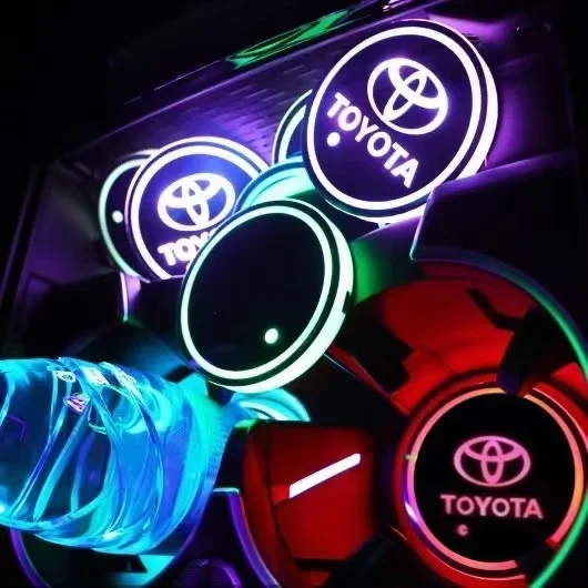 2026年新型-トヨタ車用-カップホルダー-led雰囲気ライト-発光-トヨタ-カローラ-カムリ-rav4-プラド-プリウス-セナ-h用