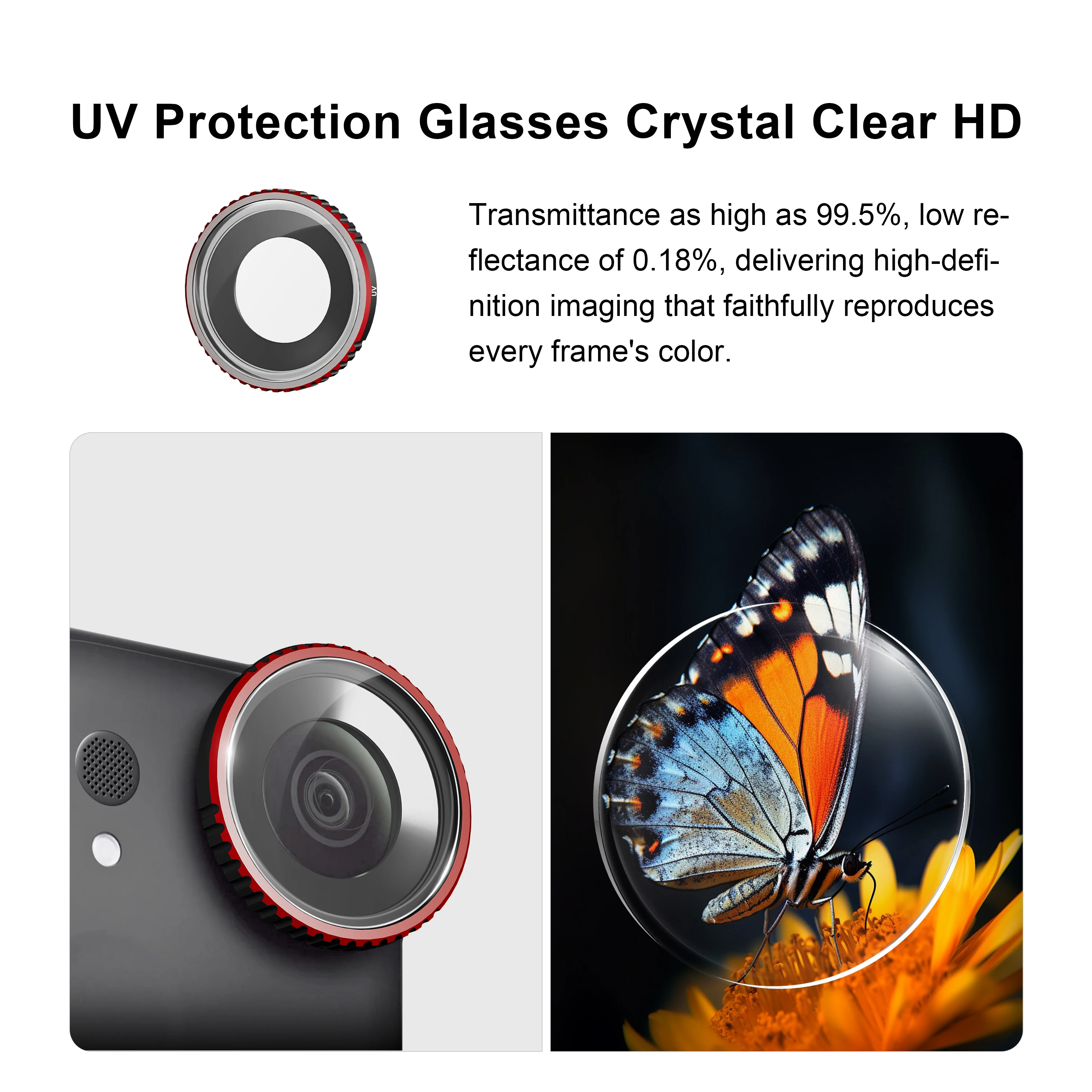 Lens Filter Set for Insta360 Go Ultra Camera ND Filter ND32 ND64 UV CPL Black Mist 1/4 Filter For Insta 360 Go Ultra Accessories