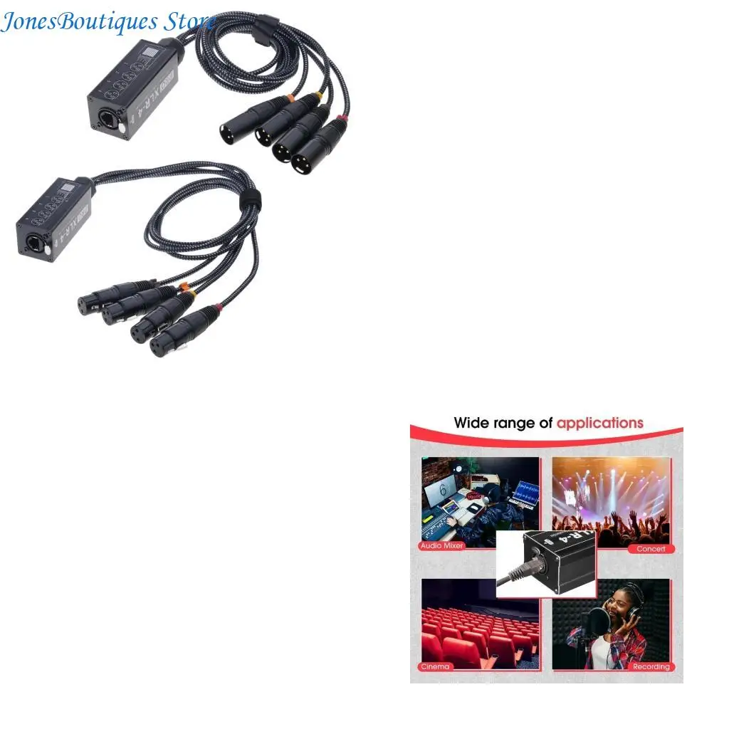 

4-канальный 3-контактный звуковой кабель Rj45, удлинитель кабельной коробки для сетевого приемника W8KE