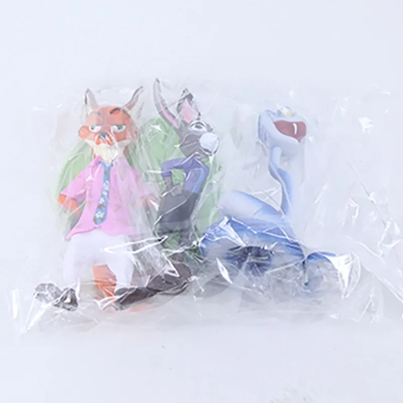 ของตกแต่งรถและโต๊ะทำงาน ดิสนีย์ ซูโทเปีย 2 งานแฮนด์เมด นิค จูดี้ ตำรวจ ฟ็อกซ์ แรบบิท งู แกรี่ ชุด 3 ชิ้น ของขวัญ