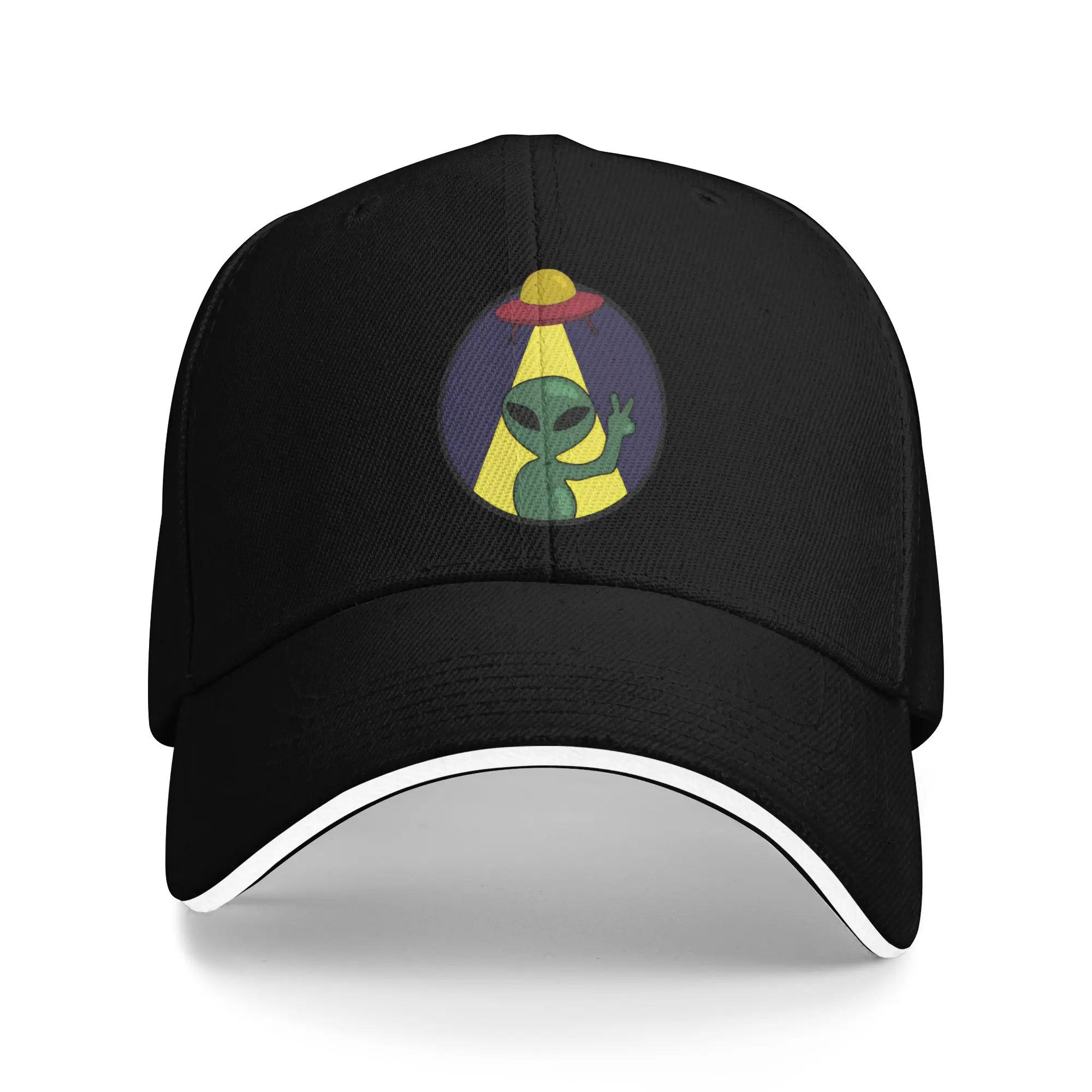 UFO We Come In Space Alien Baseball Cap  Men Adult Trucker Hat Summer Streetwear Running Hippie Sun Visor Caps