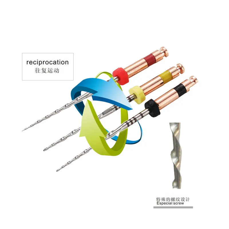Large Taper Nickel Titanium Silver Pipe File for Dental Machine Single Forming