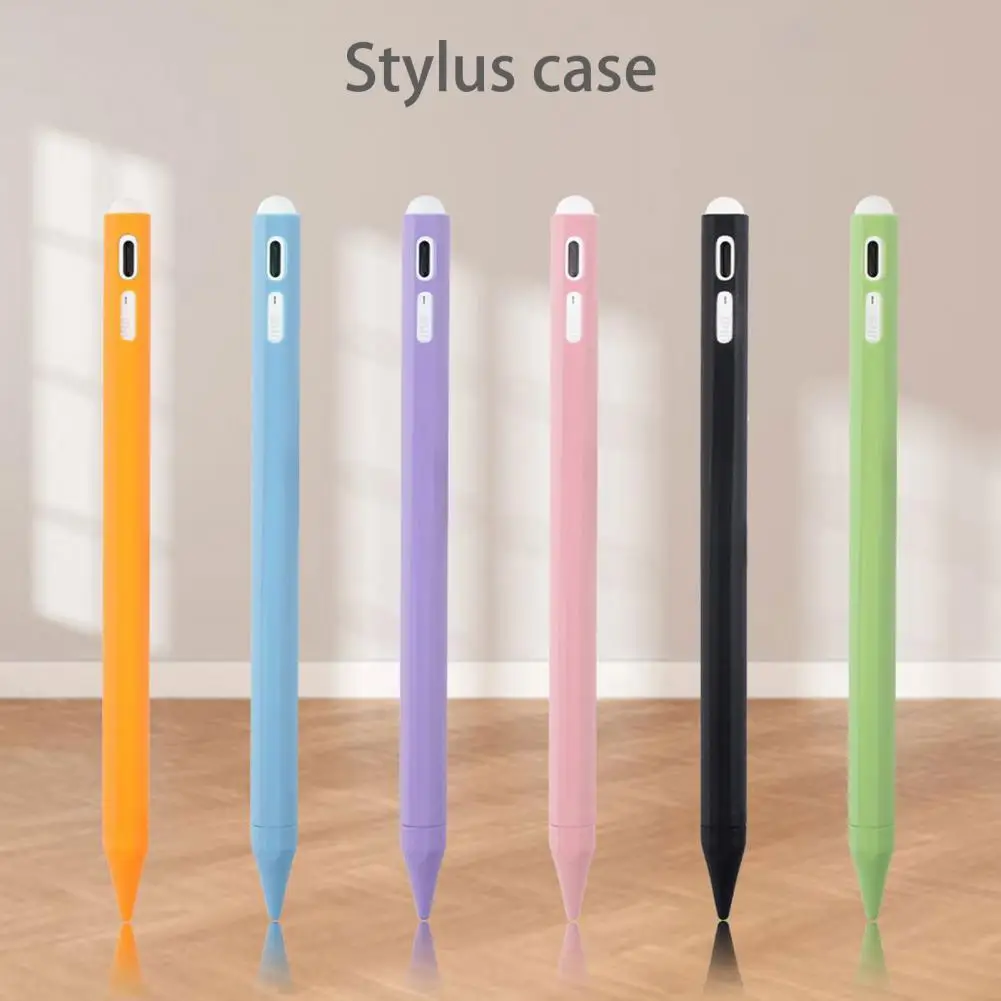 Caneta stylus caneta caso antiderrapante anti-queda silicone à prova de poeira caneta caneta coveruhb lápis 3 geração resistente ao desgaste caneta stylus titular