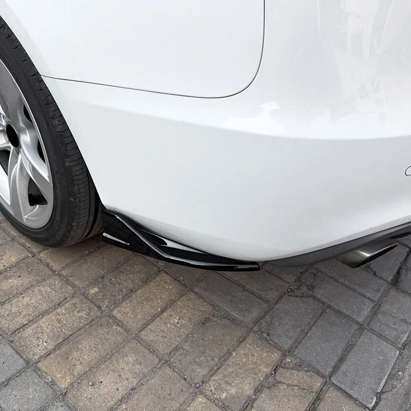 Super Sale Rear Bumper Diffuser Spoiler Trim for Audi A5 S5 8T Sportback Sline 2013-2016 Rear Bumper Lip Side Corner Spoiler - view 4