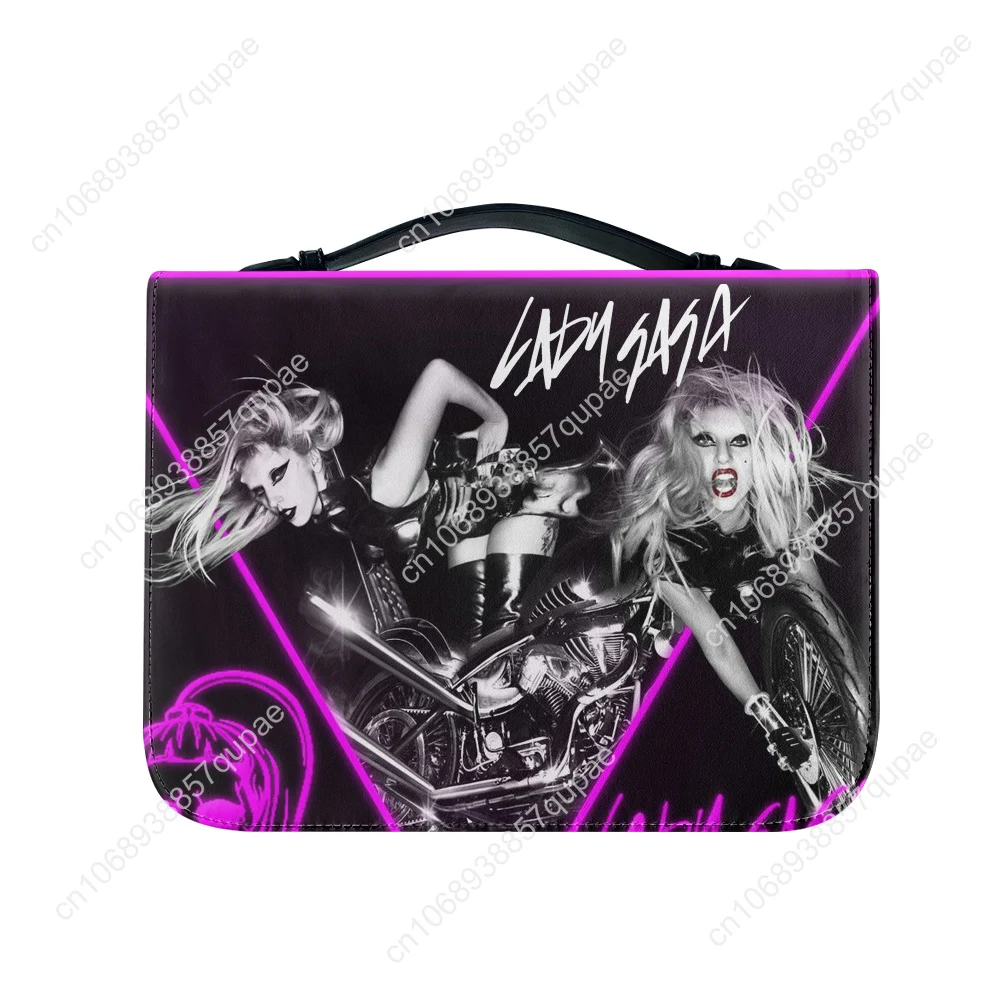 Lady Gaga Pop Singer Bible Bags Christian Gifts Personalized Cover Bible Pack Waterproof Leather Bag Pockets Package Case