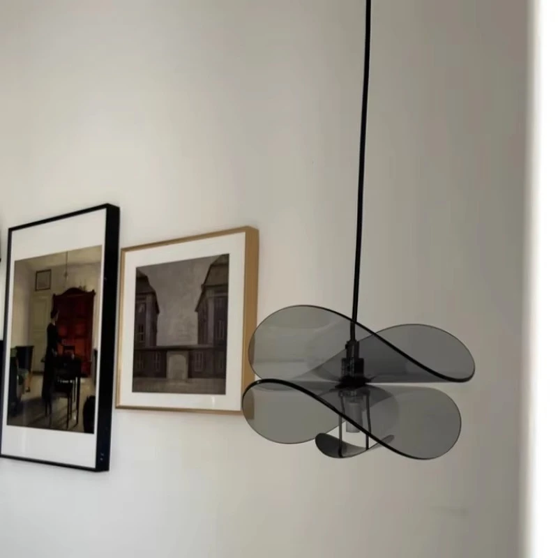 

Crescent Glass Chandelier Nordic Simple Bedside Small Chandelier Living Room Study Bedroom Background Wall Chandelier