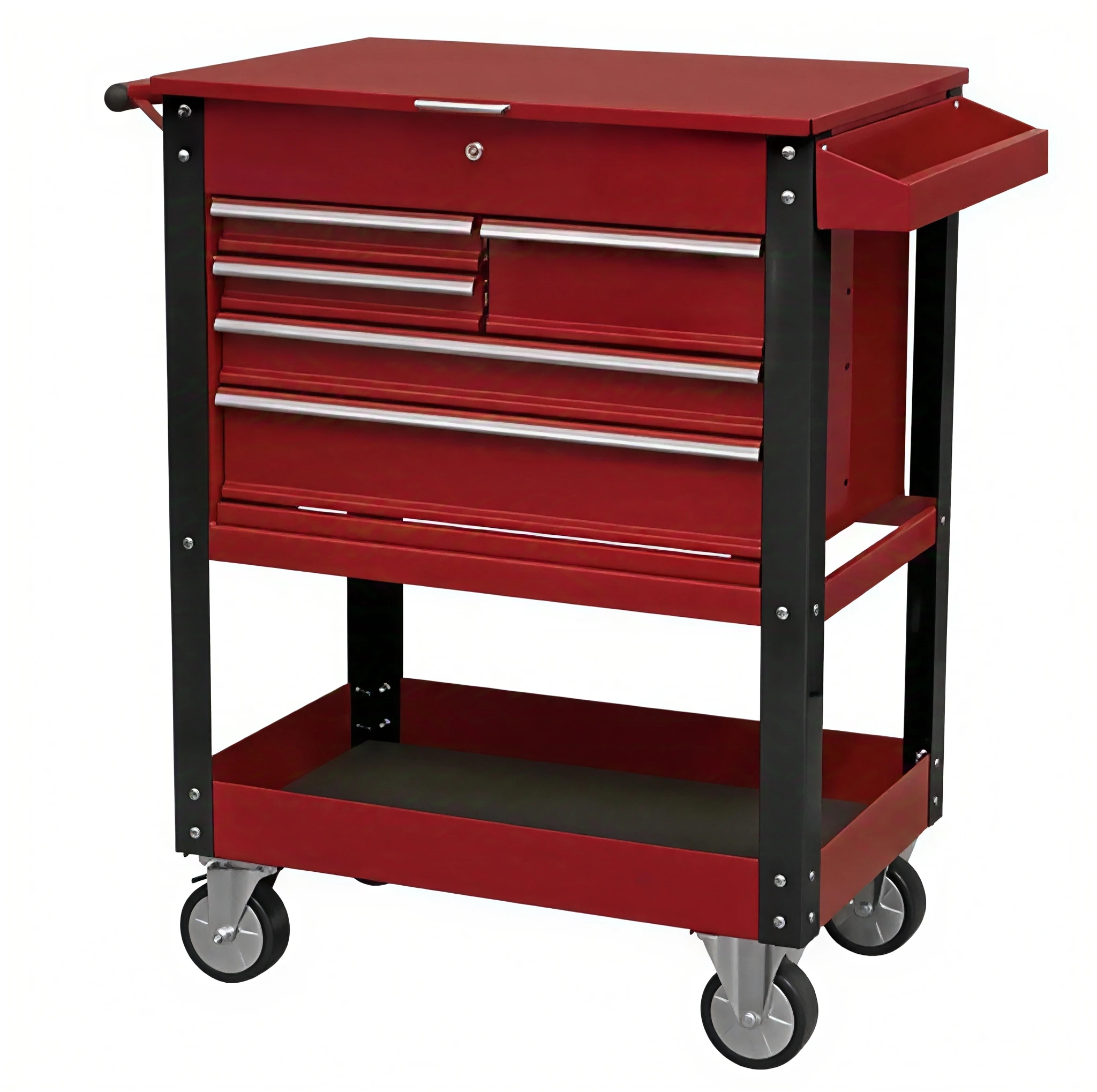 Heavy Duty Steel Workshop Mobile Tool & Parts Storage Usage Trolley