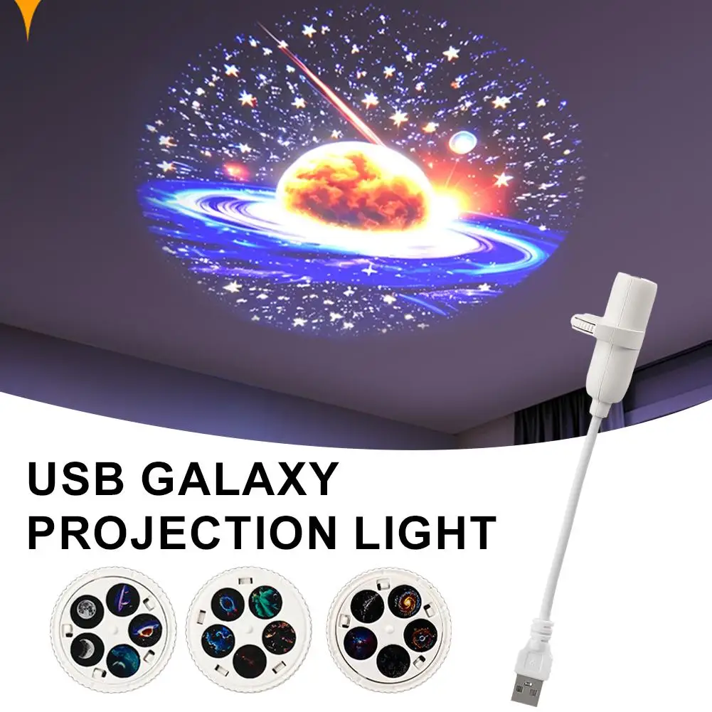 Starry Sky Light Moon Light Bedroom LED Night Light USB Projection Light Universal Background Light