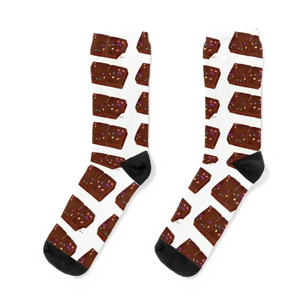 

cosmic brownie pattern Socks sport tennis Christmas snow Men Socks Luxury Brand Women's
