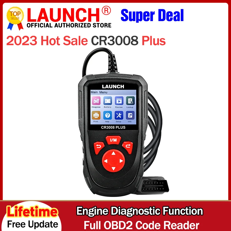 LAUNCH CR3008 PLUS La Mise à Jour Automatique de votre OBD2 pour une Diagnostics Fiable et Sans Contrainte