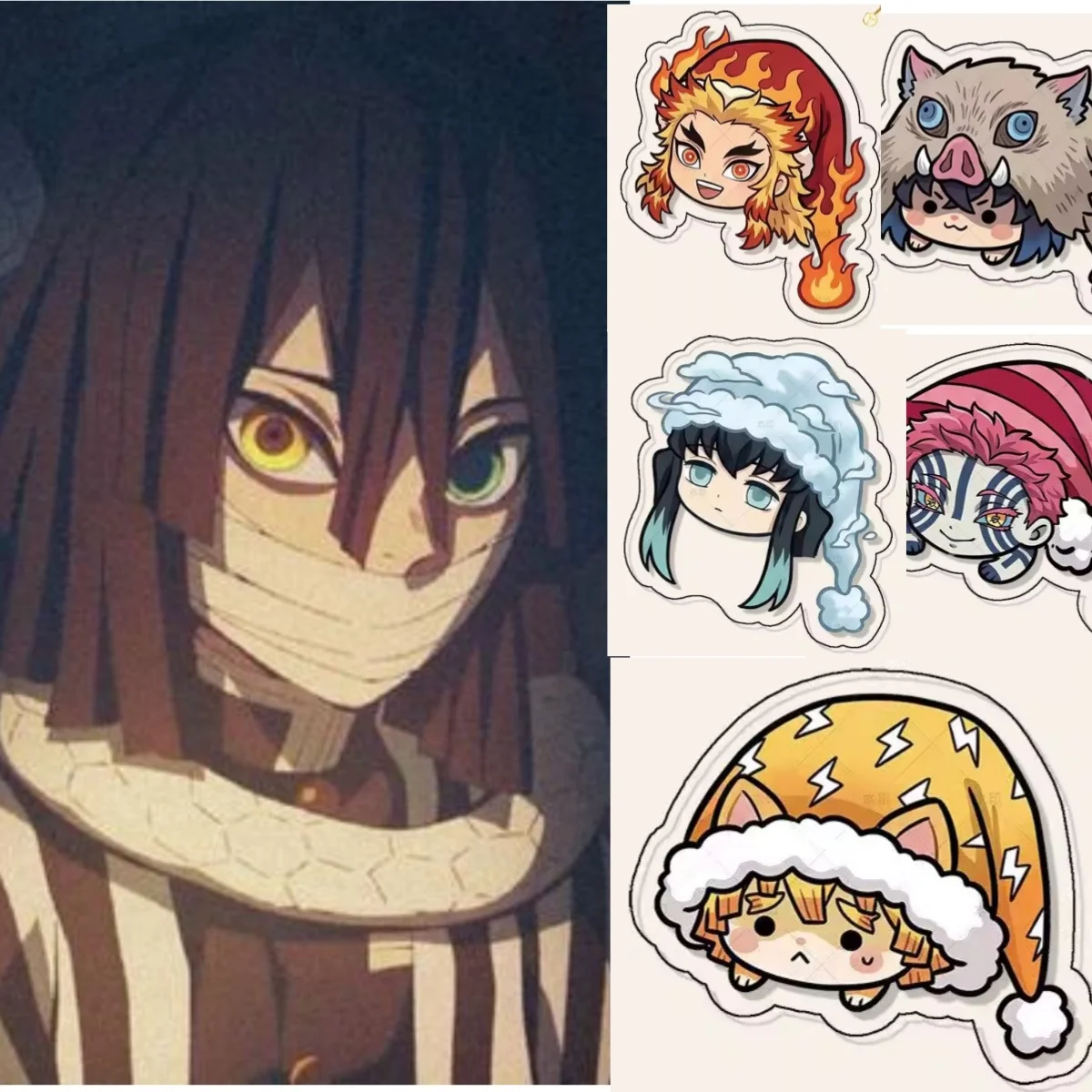 

Demon Slayer аниме периферийные устройства на холодильник магнит украшение акриловая шляпа наклейка сэндвич Томиока Гию Мицури оптовая продажа