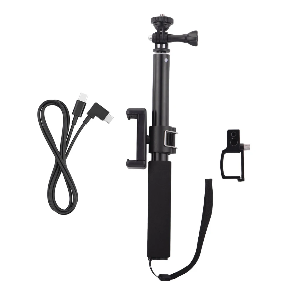 Selfie Stick for DJI OSMO Pocket 2 Handheld Gimbal Stabilizer Cable for Type-C Phone Clip Module Extension Pole