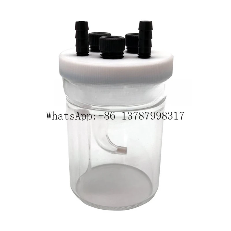 10-500mL Electrolytic Cell Laboratory Electrochemical Eectrolytic  Glass Quartz Beaker With Cover
