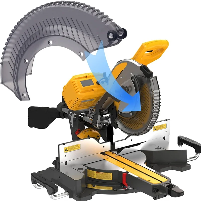 Für Gehrungssägen-Ersatzteile – 2er-Pack unteres Schutz-Set, passend für DWS780, DW716, DWS782-Modelle, Teilenummer. N027988-AC17