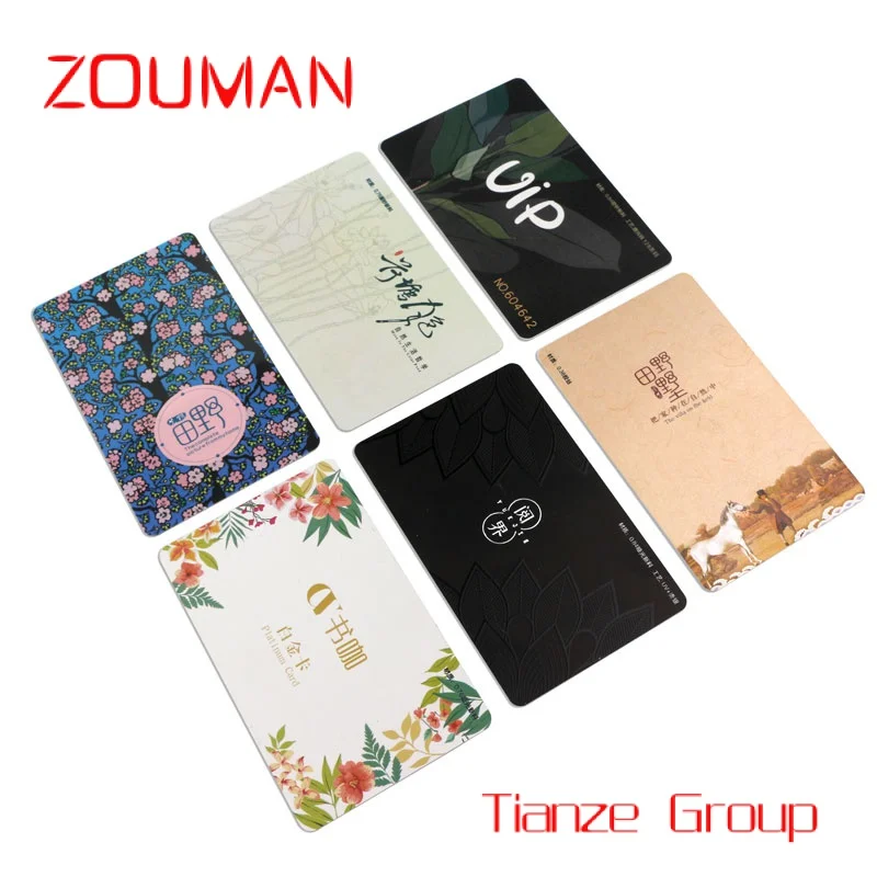 Custom , printed blank hard Custom Recycled Plastic Business Cards Customer Logo VIP Membership Card PVC CARDS