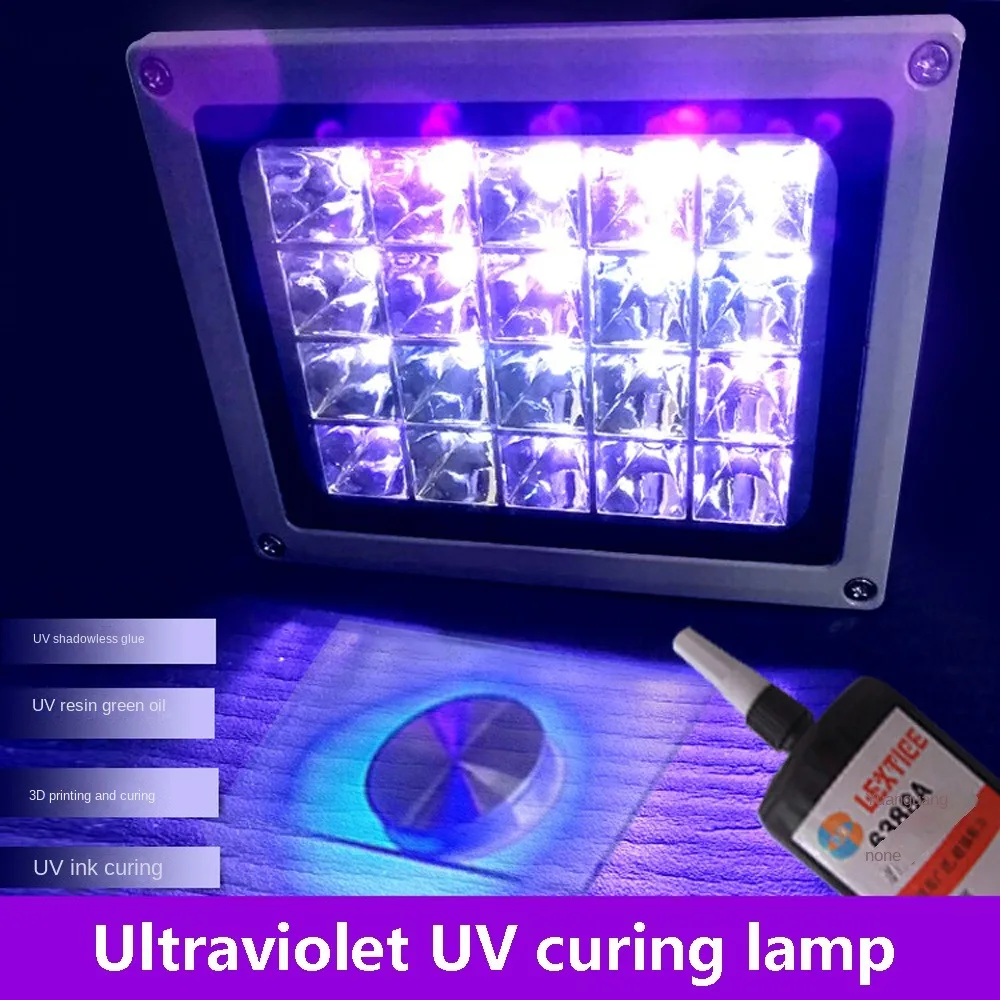 50W 100W LED UV Utwardzanie 405nm 395nm 365nm Lampa ultrafioletowa do drukarki SLA DLP 3D Żywica PCB Naprawa Zielony olej Ręczna praca DIY Utwardzanie