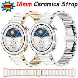 18mm Ceramics Bracelet Strap For Huawei Watch GT5 Pro 42mm Replacement Accessories bracelet Wristband Huawei Watch GT 5 4 41MM